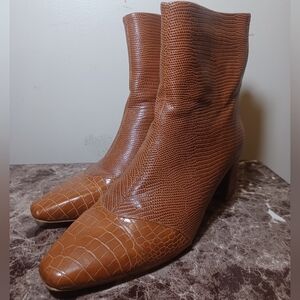 Matisse Clyde Vegan Leather Ankle Boot Cognac Size 8.5